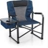 ALPHA CAMP Oversized Folding Director Chair Outdoor Heavy Duty Camping Chair with Side Table and Cooler Bag for Picnic, Hiking, Fishing, Supports 350LBS view 1