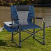 ALPHA CAMP Oversized Folding Director Chair Outdoor Heavy Duty Camping Chair with Side Table and Cooler Bag for Picnic, Hiking, Fishing, Supports 350LBS view 2
