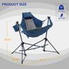 ALPHA CAMP Portable Hammock Camping Chair Oversized Folding Rocking Chair with Headrest and Cup Holder for Travel, Picnic, Patio, Fishing, Supports 300lbs view 3