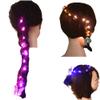 2pcs Girls Glow DIY Hair LED Lights String Blinking Hair Styling Tools Braider Weaving Braids Party Birthday Gift