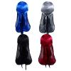 Beaupretty 4 Pack Silky Durag Polyester Long Tail Headwrap for Men Women view 1