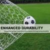 EMEKIAN Soccer Goal Net,2 Pcs Backyard Large Professional Match Training Sports Netting, Full Size Heavy Duty Weather Resistance Replacement Polyester Hexagonal Outdoor Soccer Nets Set 24 Ft x 8 Ft view 4