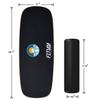 Fitlaya Fitness Balance Board Trainer Wooden Training Equipment for Fitness Workout, Hockey, Skateboarding, Surfing and Snowboarding (SUN & SNOWMOUNT) view 3