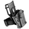 Mega-Fit Low Ride Belt Loop Holster Fit Most Popular Full Size and Compact Pistols, Trigger Guard Locking System Level  Retention, Right Hand Black view 1