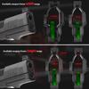 Mega-Fit Low Ride Belt Loop Holster Fit Most Popular Full Size and Compact Pistols, Trigger Guard Locking System Level  Retention, Right Hand Black view 3