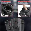 Mega-Fit Low Ride Belt Loop Holster Fit Most Popular Full Size and Compact Pistols, Trigger Guard Locking System Level  Retention, Right Hand Black view 4