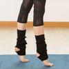YUANQIAN Women Winter Extra Soft Long Legwarmer Warmer Knitted Stirrup Leg Warmers for Yoga Ballet Dance (Black-1pair) view 4