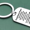 Baixian Trucker Keychain Truck Driver's Prayer Gift for Truck Drivers Men Dad Son Grandpa Husband Boyfriend for Christmas Birthday Long Distance Relationship Gift for Trucker Prayer Present view 2