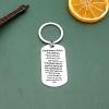 Baixian Trucker Keychain Truck Driver's Prayer Gift for Truck Drivers Men Dad Son Grandpa Husband Boyfriend for Christmas Birthday Long Distance Relationship Gift for Trucker Prayer Present view 3