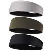 Braylin Men's Headbands, 3-Pack Head Band for Men, Sport Sweatbands for Running Fitness Yoga Cycling, Sweat Wicking Non Slip view 1