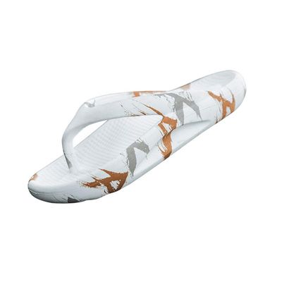 YXCKG Mens Flip Flop Thong Sandals for Men, Flat-Slippers Fashionable, Summer Beach Slip on Sandals, Outdoor and Indoor Athletic Sandals, Beach Flip Flops (Color : White B, Size : EUR37)