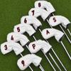 BIG TEETH White 10Pcs Golf Iron Covers Set, Golf Club Iron Head Covers Fit Right and Left Handed Golfer view 1
