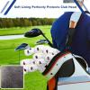 BIG TEETH White 10Pcs Golf Iron Covers Set, Golf Club Iron Head Covers Fit Right and Left Handed Golfer view 3