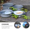 1set Portable Camping Cookware Kit Non-Stick Cookware for People Lightweight Cooking Pot Hiking Picnics and Outdoor Cooking view 2