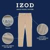 Izod Girls School Uniform Sensory-Friendly Jegging, Soft Fabric with Flattened Seams, Tagless Pants, Khaki, 12 US view 3