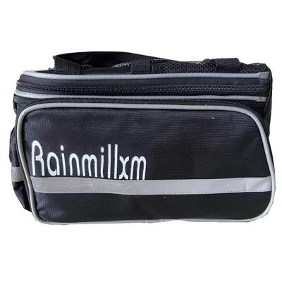 RainmillXM Multifunctional Bike Pannier Bag Bicycle Rear Back Bag Waterproof Bike Pannier for BackpackReflective Trim,Zipper Pockets