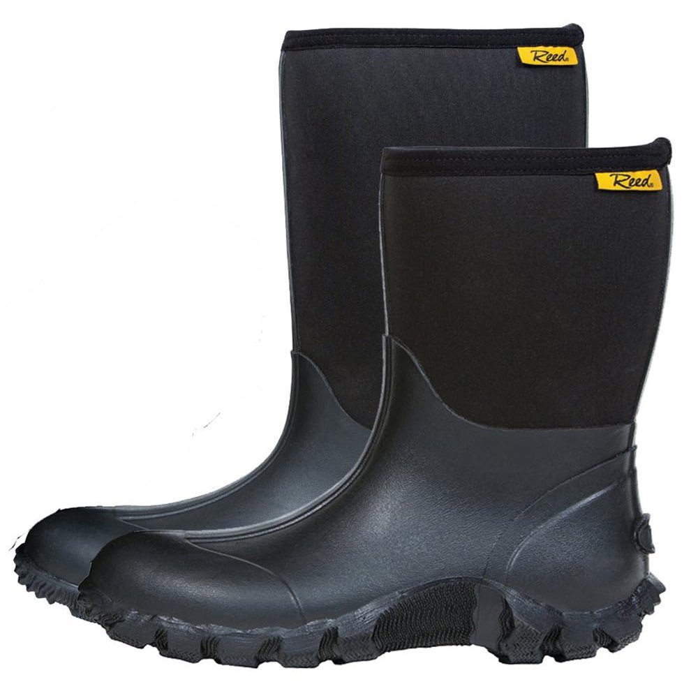 Reed Men's Trail 10" Neoprene Boot Black in size 13