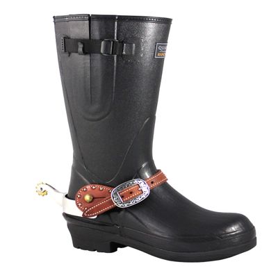Skellerup Quatro Ranchero Chore 16" Boots Black in size 4