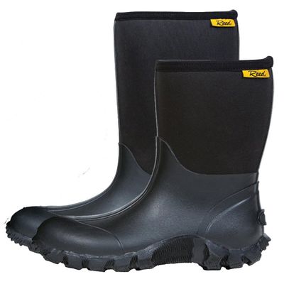 Reed Men's Trail 10" Neoprene Boot Black in size 12