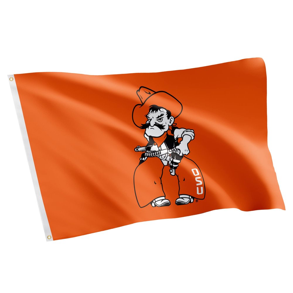 Desert Cactus Oklahoma State University OSU Flag - 3 x 5 Feet Cowboys Banner, Indoor/Outdoor Durable Fabric, 100% Polyester Design (Style 4)