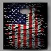 Lets Print Big Shattered American Flag Corn Hole Wraps Decal view 1