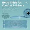 Retrospec Solana Yoga Mat 1/2" Thick w/Nylon Strap for Men & Women - Non Slip Excercise Mat for Yoga, Pilates, Stretching, Floor & Fitness Workouts view 3