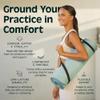 Retrospec Solana Yoga Mat 1/2" Thick w/Nylon Strap for Men & Women - Non Slip Excercise Mat for Yoga, Pilates, Stretching, Floor & Fitness Workouts view 4