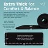 Retrospec Solana Yoga Mat 1/2" Thick w/Nylon Strap for Men & Women - Non Slip Excercise Mat for Yoga, Pilates, Stretching, Floor & Fitness Workouts view 3