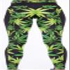 Sister Amy Women's Fitness High Waist Yoga Pants Printed Stretch Ankle Legging Leaves Small view 3
