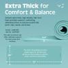 Retrospec Solana Yoga Mat 1/2" Thick w/Nylon Strap for Men & Women - Non Slip Excercise Mat for Yoga, Pilates, Stretching, Floor & Fitness Workouts view 3