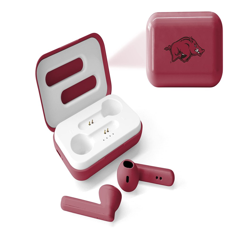 SOAR NCAA True Wireless Earbuds V.4, Arkansas Razorbacks
