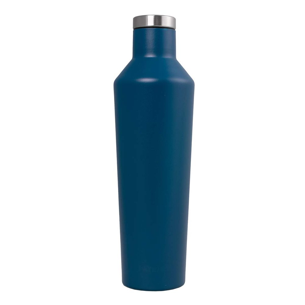 Patriot Coolers 27oz Insulated Stainless Steel Canteen Bottle - Perfect for Outdoors (Navy Blue)
