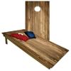 Handmade Premium Wooden Cornhole Board Set - Wood Grain Series - Handmade in USA, Regulation Size 2'x4', Made of Baltic Birch | Includes 8 Cornhole Bags (Style #1158) view 1
