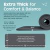 Retrospec Solana Yoga Mat 1/2" Thick w/Nylon Strap for Men & Women - Non Slip Excercise Mat for Yoga, Pilates, Stretching, Floor & Fitness Workouts view 3