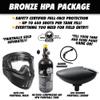 Maddog Tippmann Cronus Basic Paintball Gun Marker and Accessory Starter Package [HPA] |Bronze Kit - Marker, 48ci/3000psi Compressed Air Tank, Mask, Hopper view 2