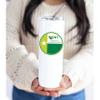 greeklife.store University of North Texas Skinny Tumbler, Water Tumbler, Stainless Steel Tumbler, Tumbler Cup, Tumbler with Straw and Lid, Double Wall, Stainless Tumbler (University of North Texas 1) view 3