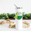 greeklife.store University of North Texas Skinny Tumbler, Water Tumbler, Stainless Steel Tumbler, Tumbler Cup, Tumbler with Straw and Lid, Double Wall, Stainless Tumbler (University of North Texas 1) view 4