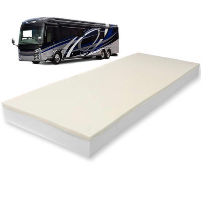 Foamma 3 x 36 x 75 Camper, RV Travel Memory Foam Bunk Mattress Replacement, Made in USA, Comfortable, Travel Trailer, CertiPUR-US Certified, Cover Not Included