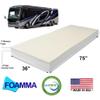 Foamma 3 x 36 x 75 Camper, RV Travel Memory Foam Bunk Mattress Replacement, Made in USA, Comfortable, Travel Trailer, CertiPUR-US Certified, Cover Not Included view 2