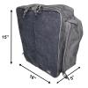 Black Cornhole Backpack with ACE Patch | Holds Up to Six Cornhole Bag Sets (Up to 24 Bags) | Includes 2 Side Pockets, 2 Phone Holders, 2 Straps, Headphone Passthrough Ports view 3
