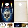 CornholeGamesUSA Handmade Premium Wooden Cornhole Board Set - Skull Series - Handmade in USA, Regulation Size 2'x4', Made of Baltic Birch | Includes 8 Cornhole Bags view 3