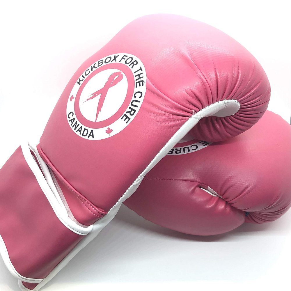 Cancer Research Boxing Gloves, Kick Box for the Cure