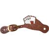 Martin Saddlery Cowboy Card Suit Spur Strap Chocolate N/A view 1
