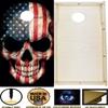 CornholeGamesUSA Handmade Premium Wooden Cornhole Board Set - Skull Series - Handmade in USA, Regulation Size 2'x4', Made of Baltic Birch | Includes 8 Cornhole Bags view 3