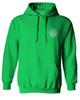0058. American Flag Thin Red Line Firefighter Support Seal Sweatshirt Pullover Hoodie (Irish, Large) view 2