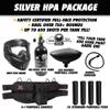 Maddog Tippmann Cronus Basic Paintball Gun Marker and Accessory Starter Package [HPA] |Silver Kit - Marker, 48ci/3000psi Compressed Air Tank, Mask, Hopper, 4+1 Harness, & (4) Pods view 2