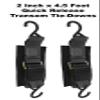 CustomTieDowns Boat Winch and Transom Straps Bundle. Winch Strap is 2 Inches X 20 Ft with A 10 Inch Safety Strap. Transom Straps are 4.5 Feet Long with Black Hardware. (20) view 2