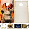 CornholeGamesUSA Handmade Premium Wooden Cornhole Board Set - Skull Series - Handmade in USA, Regulation Size 2'x4', Made of Baltic Birch | Includes 8 Cornhole Bags view 3