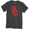 Blue 84 Men's USC Trojans T Shirt Dark Heather Icon, Dark Heather, XX-Large view 3