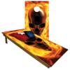 CornholeGamesUSA Handmade Premium Wooden Cornhole Board Set - Skull Series - Handmade in USA, Regulation Size 2'x4', Made of Baltic Birch | Includes 8 Cornhole Bags view 1